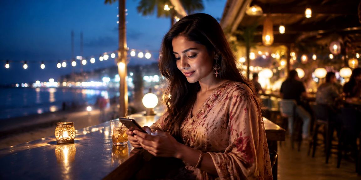 কক্সবাজার সৈকতে মোবাইল ক্যাসিনো খেলার দৃশ্য
